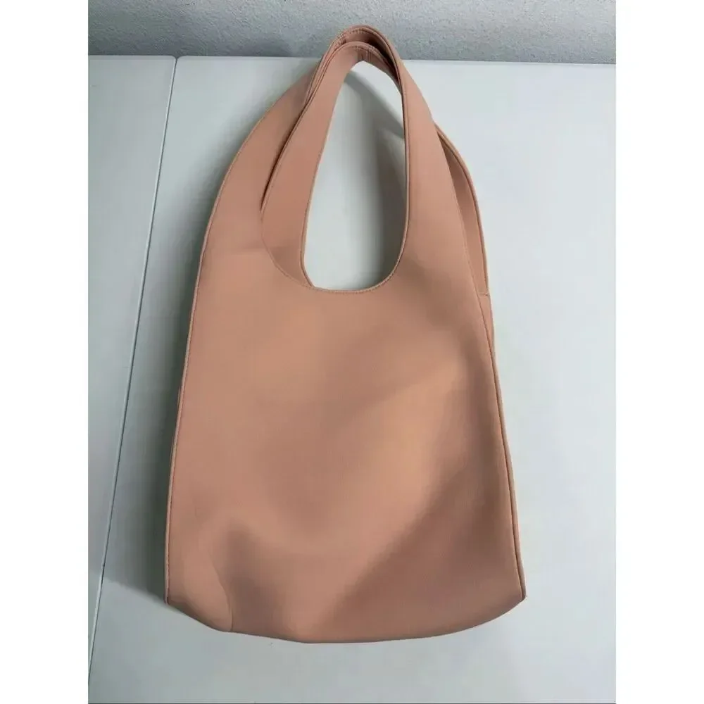 Gisou Pink Shoulder Bag Purse Microfiber Chrome Logo Merch Tote